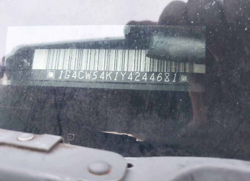 Photo 9 of 2000 Buick Park AVENUE (VIN 1G4CW54K1Y4244681)