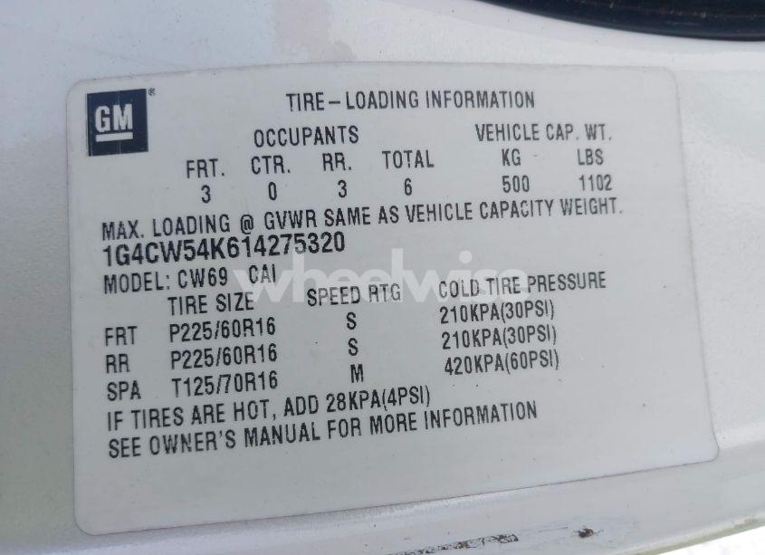 Photo 9 of 2001 Buick Park AVENUE (VIN 1G4CW54K614275320)