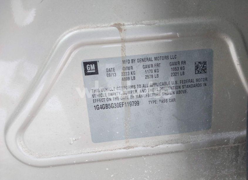 Photo 9 of 2014 Buick Lacrosse LEATHER GROUP (VIN 1G4GB5G30EF119799)