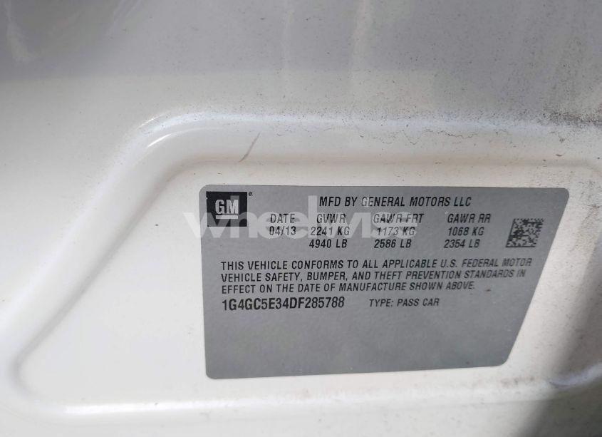 Photo 9 of 2013 Buick Lacrosse LEATHER GROUP (VIN 1G4GC5E34DF285788)