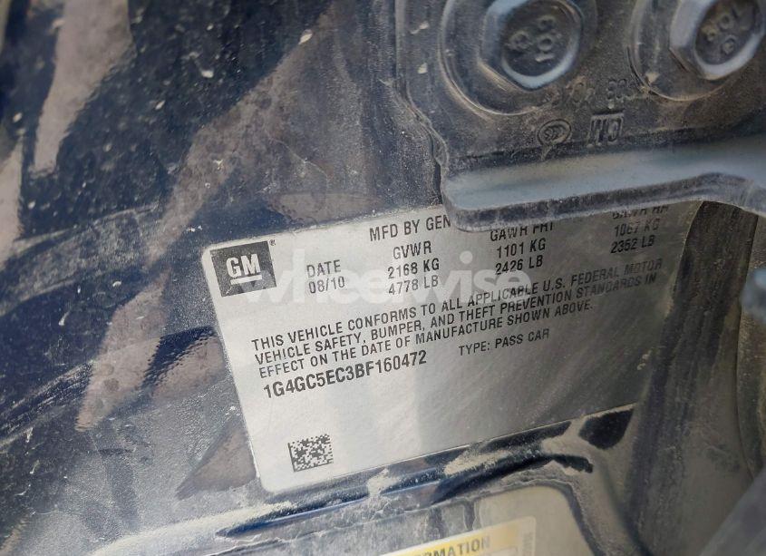 Photo 9 of 2011 Buick Lacrosse CXL (VIN 1G4GC5EC3BF160472)