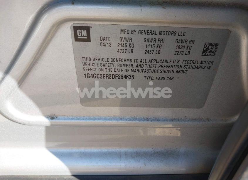 Photo 9 of 2013 Buick Lacrosse LEATHER GROUP (VIN 1G4GC5ER3DF284636)