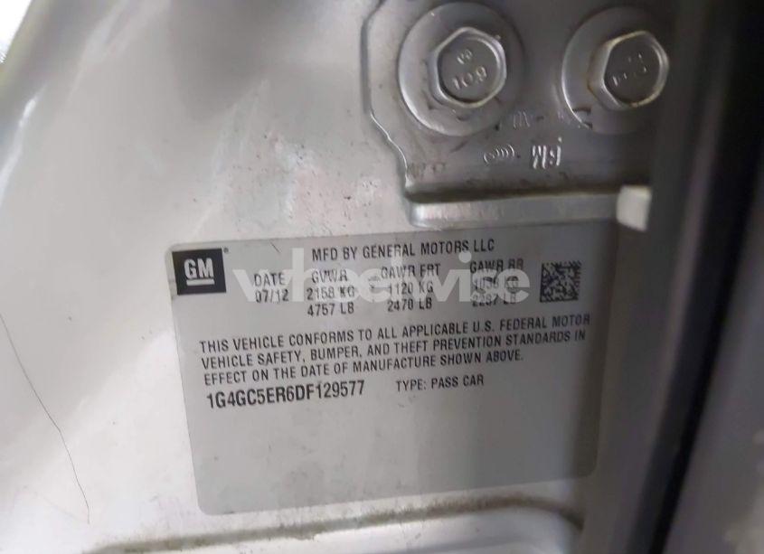 Photo 9 of 2013 Buick Lacrosse (VIN 1G4GC5ER6DF129577)