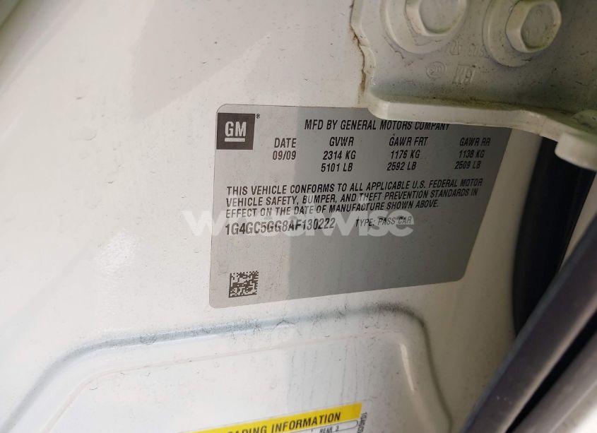 Photo 9 of 2010 Buick Lacrosse CXL (VIN 1G4GC5GG8AF130222)