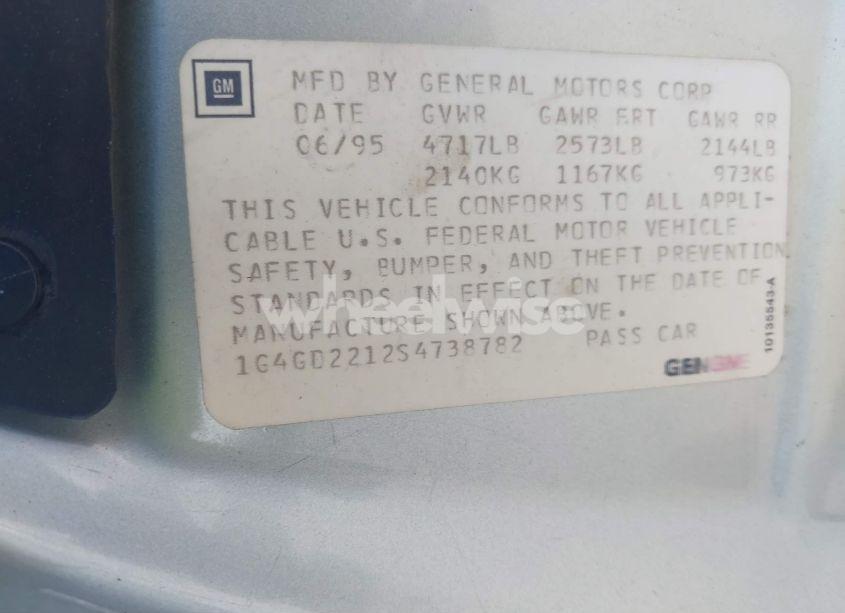 Photo 9 of 1995 Buick Riviera N/A (VIN 1G4GD2212S4738782)