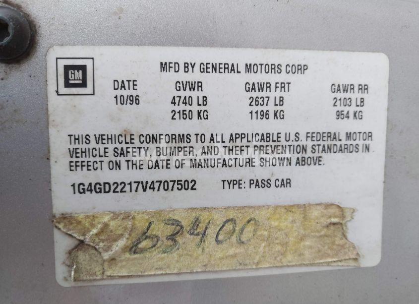 Photo 9 of 1997 Buick Riviera (VIN 1G4GD2217V4707502)