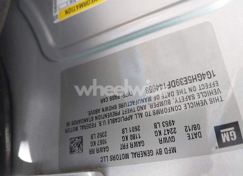 Photo 9 of 2013 Buick Lacrosse PREMIUM 2 GROUP (VIN 1G4GH5E39DF144068)