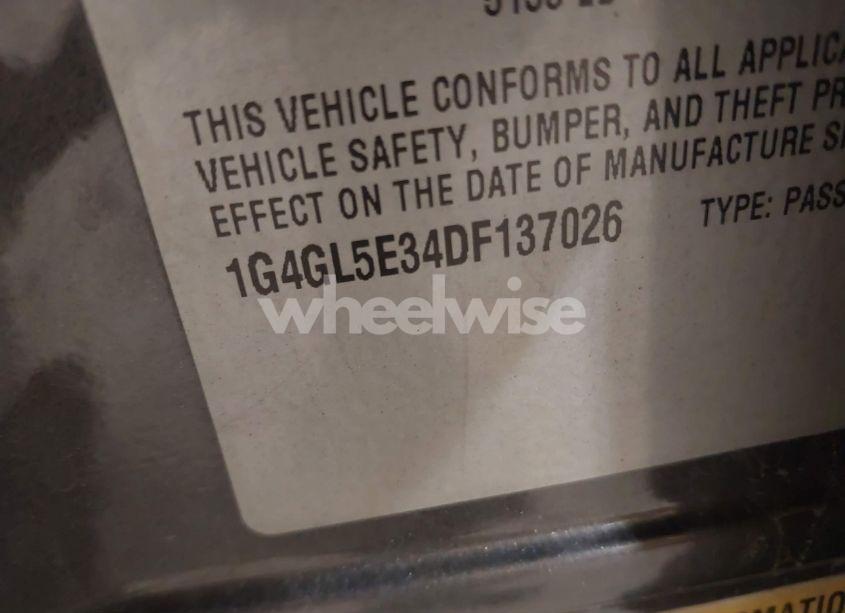 Photo 9 of 2013 Buick Lacrosse LEATHER GROUP (VIN 1G4GL5E34DF137026)