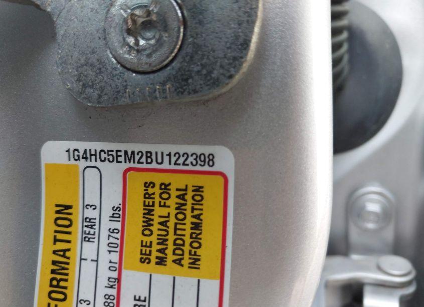 Photo 9 of 2011 Buick Lucerne CXL (VIN 1G4HC5EM2BU122398)