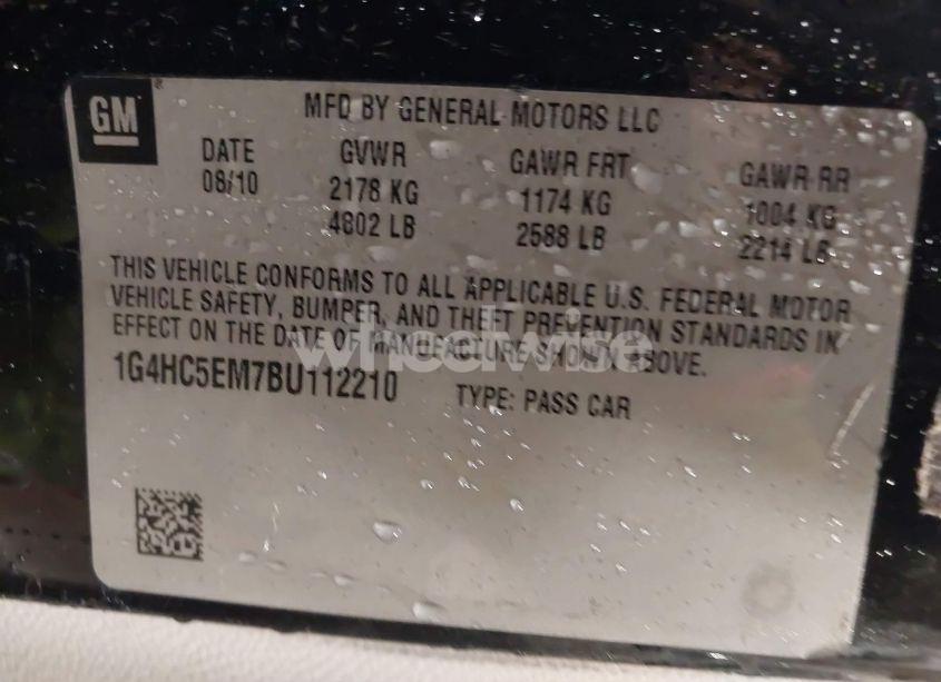 Photo 9 of 2011 Buick Lucerne CXL (VIN 1G4HC5EM7BU112210)