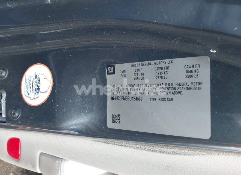 Photo 9 of 2011 Buick Lucerne CXL (VIN 1G4HC5EM8BU124530)