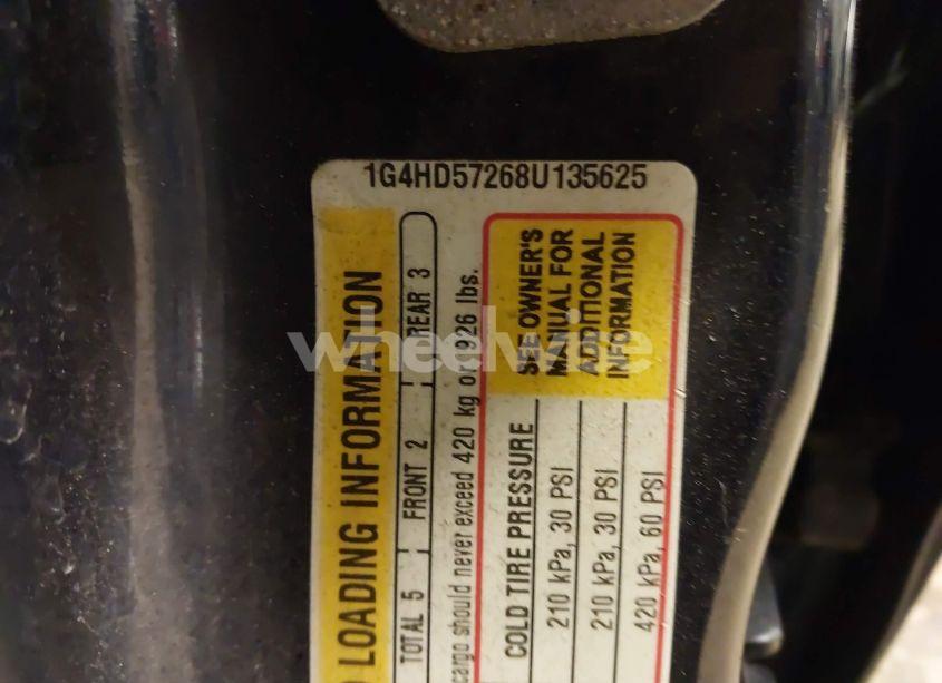 Photo 9 of 2008 Buick Lucerne CXL (VIN 1G4HD57268U135625)