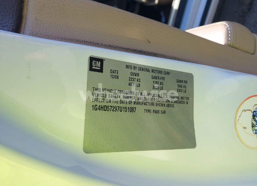 Photo 9 of 2007 Buick Lucerne CXL (VIN 1G4HD57297U151087)