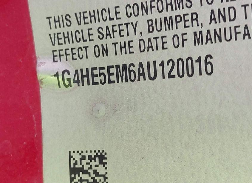 Photo 9 of 2010 Buick Lucerne CXL-3 (VIN 1G4HE5EM6AU120016)