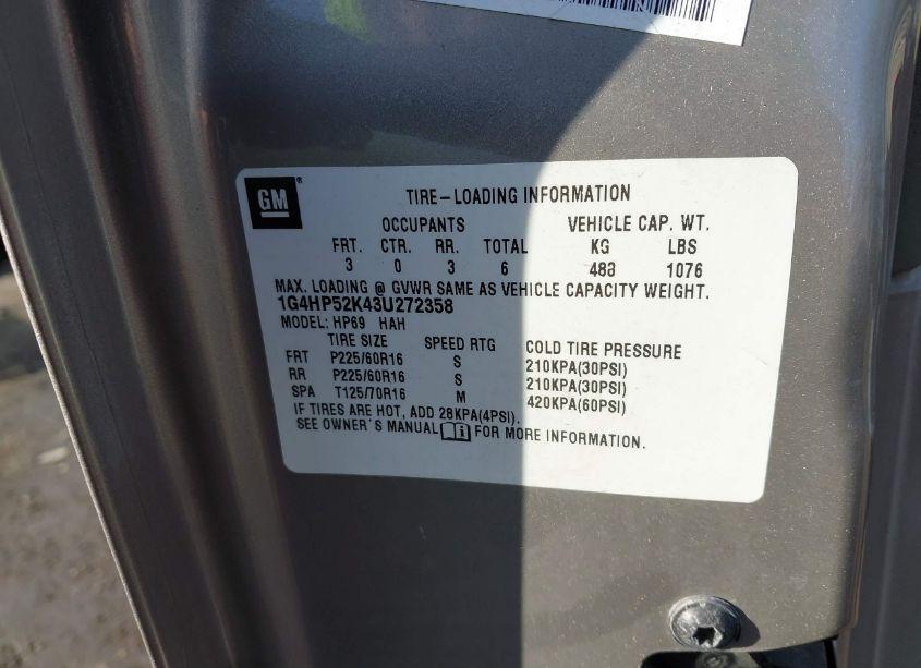 Photo 9 of 2003 Buick Lesabre CUSTOM (VIN 1G4HP52K43U272358)