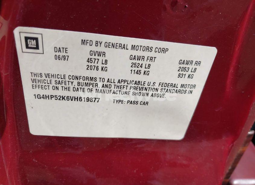 Photo 9 of 1997 Buick Lesabre CUSTOM (VIN 1G4HP52K6VH619877)