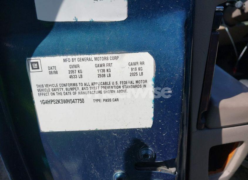 Photo 12 of 1997 Buick Lesabre CUSTOM (VIN 1G4HP52K8VH412360)