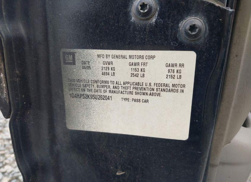 Photo 9 of 2005 Buick Lesabre CUSTOM (VIN 1G4HP52K95U262041)