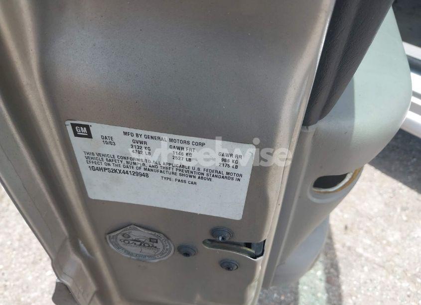 Photo 9 of 2004 Buick Lesabre CUSTOM (VIN 1G4HP52KX44129948)