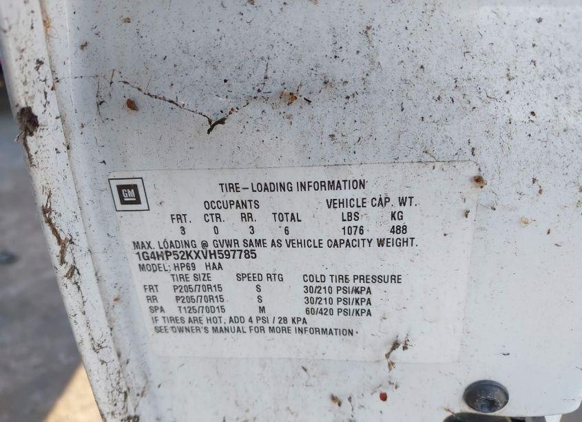 Photo 9 of 1997 Buick Lesabre CUSTOM (VIN 1G4HP52KXVH597785)