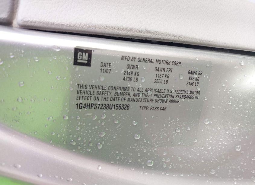 Photo 9 of 2008 Buick Lucerne CX (VIN 1G4HP57238U156326)