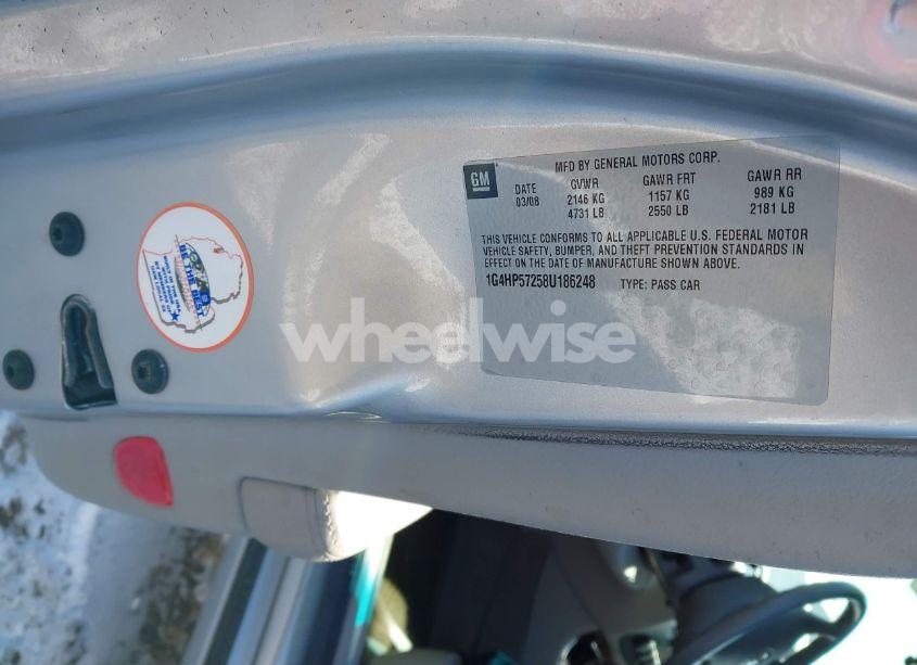 Photo 9 of 2008 Buick Lucerne CX (VIN 1G4HP57258U186248)