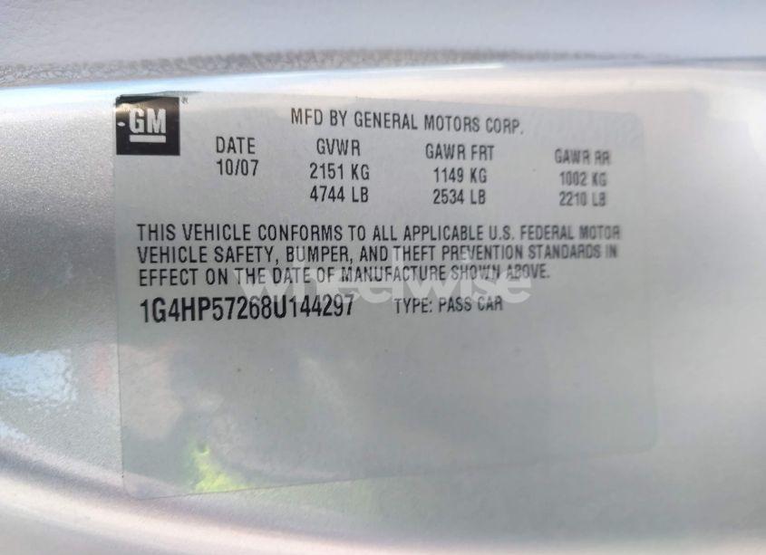 Photo 9 of 2008 Buick Lucerne CX (VIN 1G4HP57268U144297)