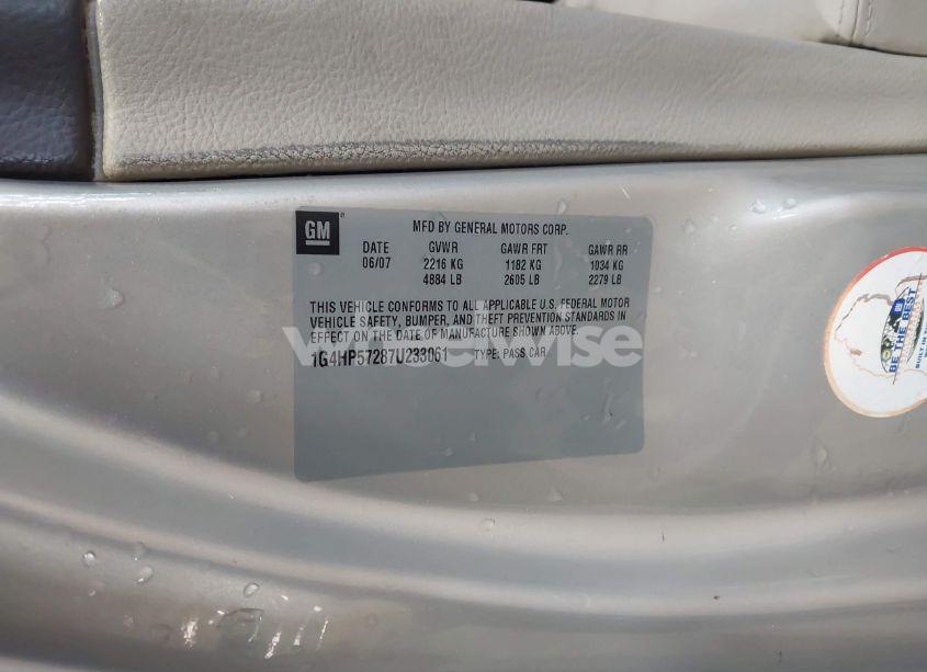Photo 9 of 2007 Buick Lucerne CX (VIN 1G4HP57287U233061)
