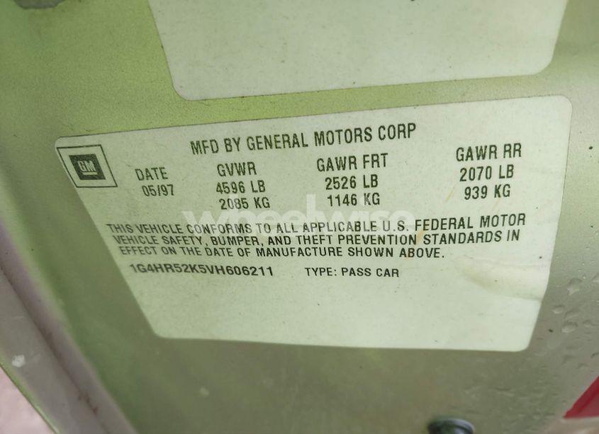 Photo 9 of 1997 Buick Lesabre LIMITED (VIN 1G4HR52K5VH606211)