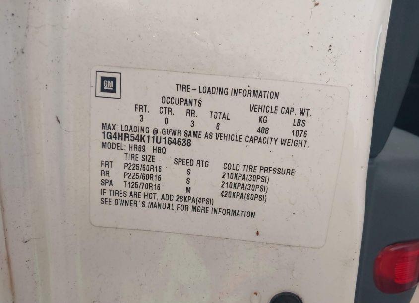 Photo 9 of 2001 Buick Lesabre LIMITED (VIN 1G4HR54K11U164638)