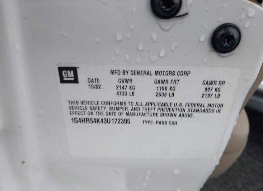 Photo 9 of 2003 Buick Lesabre LIMITED (VIN 1G4HR54K43U172395)