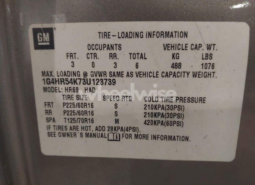 Photo 9 of 2003 Buick Lesabre LIMITED (VIN 1G4HR54K73U123739)