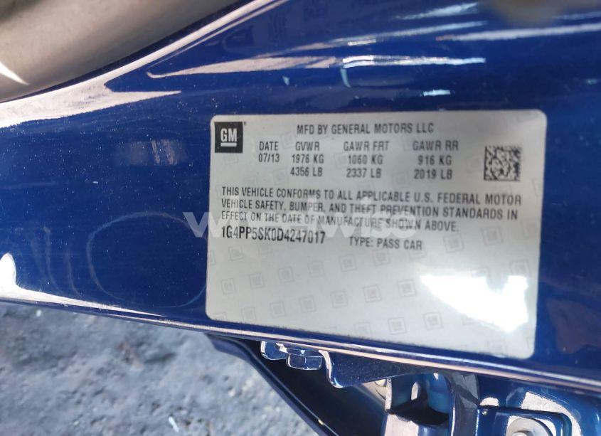 Photo 9 of 2013 Buick Verano (VIN 1G4PP5SK0D4247017)