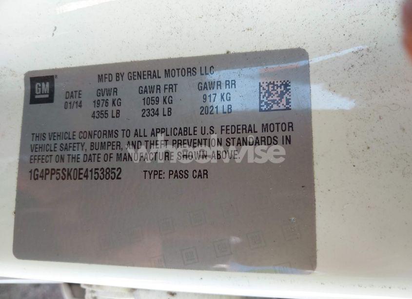 Photo 9 of 2014 Buick Verano (VIN 1G4PP5SK0E4153852)