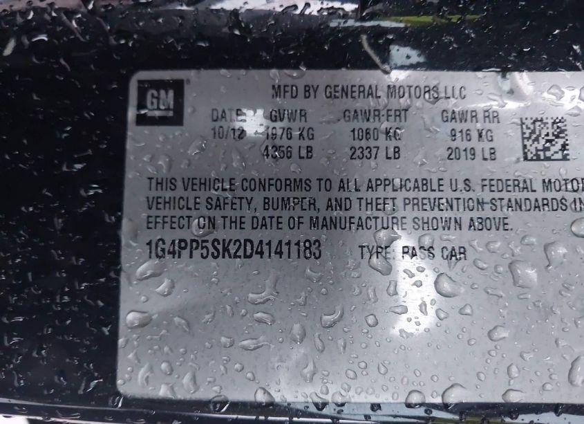 Photo 9 of 2013 Buick Verano (VIN 1G4PP5SK2D4141183)