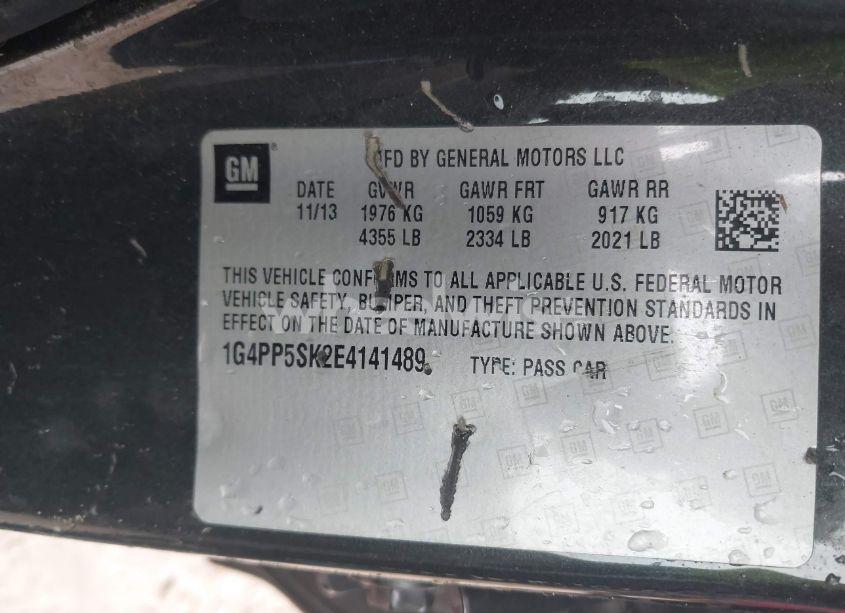 Photo 9 of 2014 Buick Verano (VIN 1G4PP5SK2E4141489)