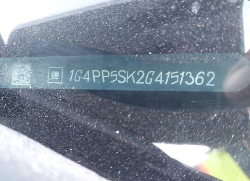 Photo 9 of 2016 Buick Verano (VIN 1G4PP5SK2G4151362)