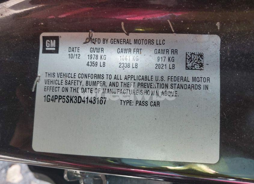 Photo 9 of 2013 Buick Verano (VIN 1G4PP5SK3D4143167)