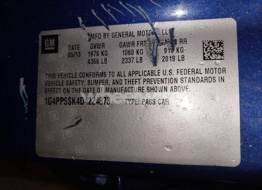 Photo 9 of 2013 Buick Verano (VIN 1G4PP5SK4D4224873)