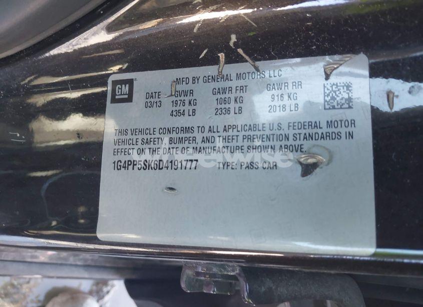 Photo 9 of 2013 Buick Verano (VIN 1G4PP5SK6D4191777)