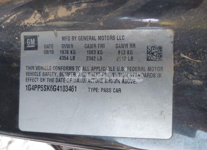 Photo 9 of 2016 Buick Verano (VIN 1G4PP5SK6G4103461)