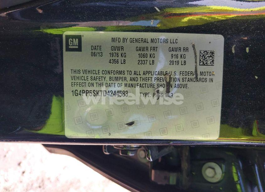 Photo 9 of 2013 Buick Verano (VIN 1G4PP5SK7D4244583)