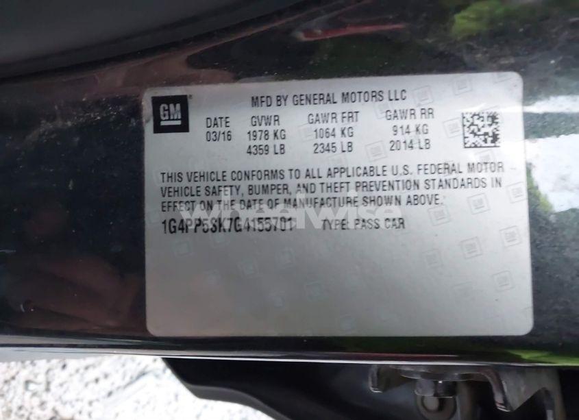 Photo 9 of 2016 Buick Verano (VIN 1G4PP5SK7G4155701)