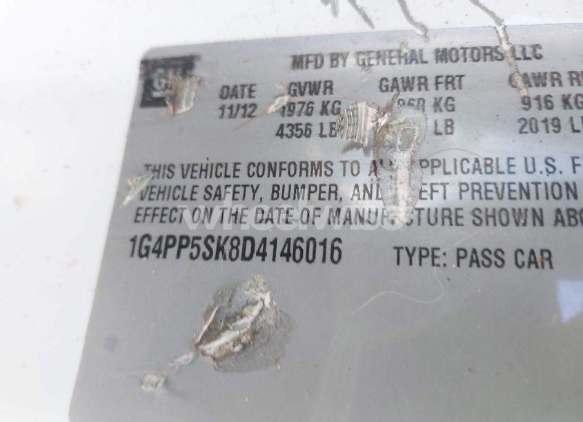 Photo 9 of 2013 Buick Verano (VIN 1G4PP5SK8D4146016)