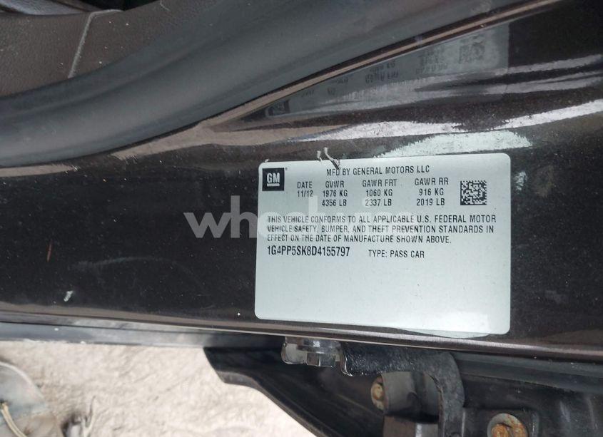 Photo 9 of 2013 Buick Verano (VIN 1G4PP5SK8D4155797)