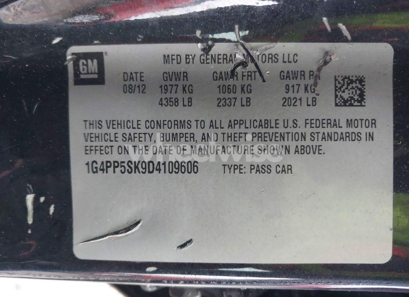 Photo 9 of 2013 Buick Verano (VIN 1G4PP5SK9D4109606)