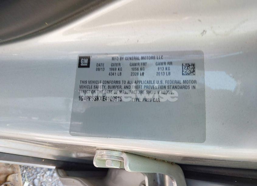 Photo 9 of 2014 Buick Verano (VIN 1G4PP5SKXE4109616)