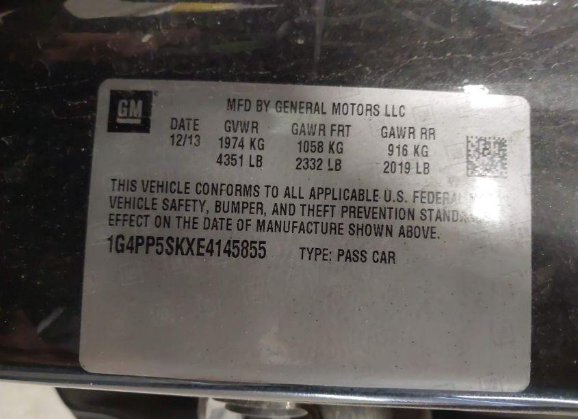 Photo 9 of 2014 Buick Verano (VIN 1G4PP5SKXE4145855)