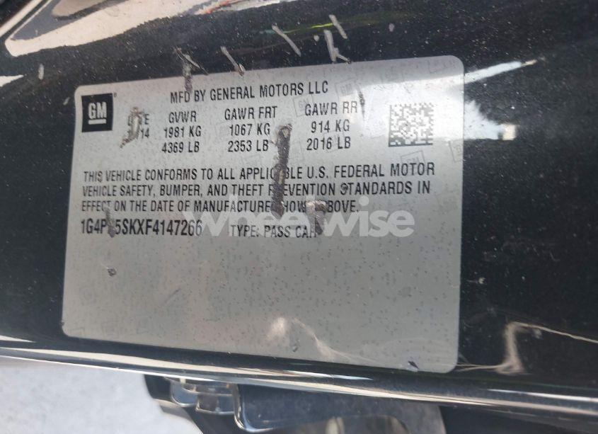 Photo 9 of 2015 Buick Verano (VIN 1G4PP5SKXF4147266)