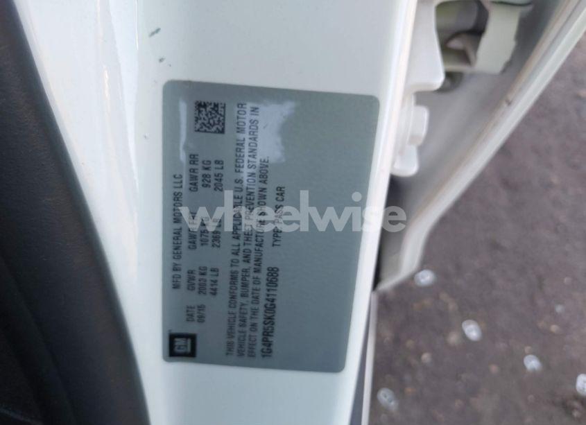 Photo 9 of 2016 Buick Verano CONVENIENCE GROUP (VIN 1G4PR5SK0G4110688)